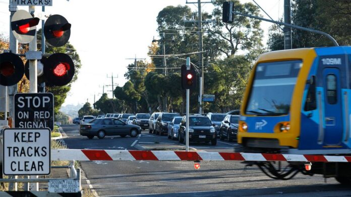 level crossing vic with booms n bells