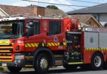 Firefighters battle Greensborough house fire Pumper 16 FRV fire truck