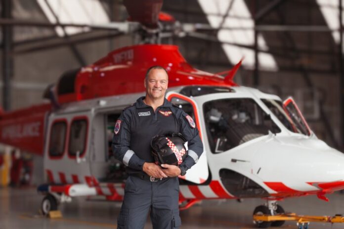 Matthew Shepherd with HEMS