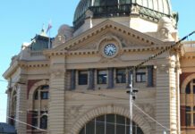 June 25, 1847: Melbourne, capital of Victoria, is proclaimed a city flinders street