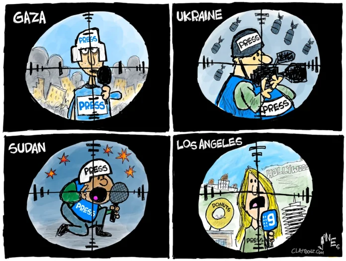 "In the crosshairs" Clay Jones