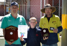 Beau Anstee presented with 2025 Father Bob Maguire 5C Award