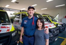 Love and perseverance bring US paramedic recruit to Victoria