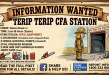 Heartless thieves steal CFA equipment over Easter long weekend