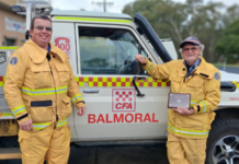 Balmoral firefighter praised for commitment to fuel reduction