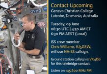 Tassie students to speak to astronauts on the ISS tomorrow