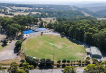 Kinglake Memorial Oval upgrade commences next week aerial view kinglake memorial oval