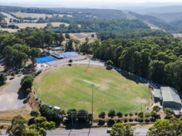 Kinglake Memorial Oval upgrade commences next week aerial view kinglake memorial oval
