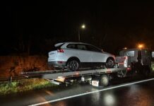 Wrong side of road driver blows his licence