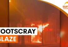 Firefighters knock down Footscray shop fire