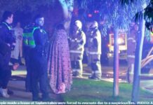 Three people evacuated from house fire
