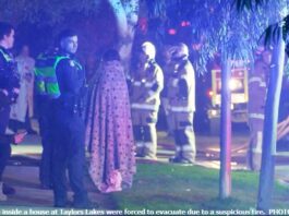 Three people evacuated from house fire