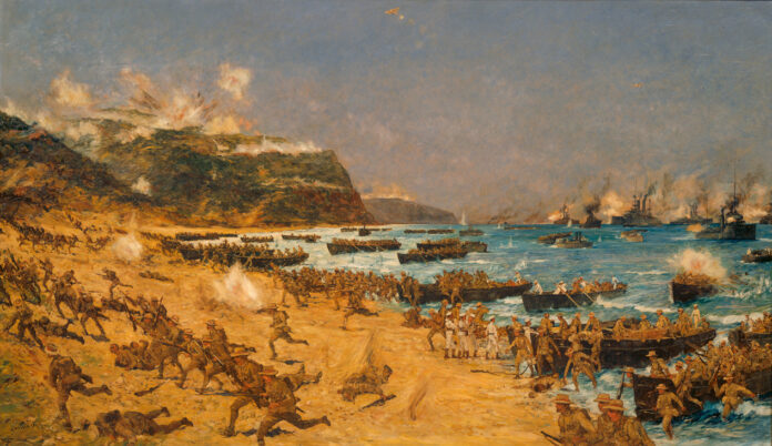 Gallipoli landings portrait