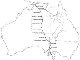 overland tellegraph map
