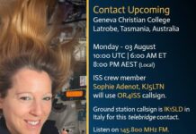 Space Station contact with Aussie students scheduled for tonight