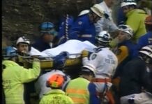 August 2, 1997: Stuart Diver is pulled alive from the rubble of the collapsed Thredbo resorts Stuart Diver