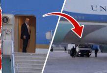 Trump hides in catering cart