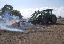 Prepare early this spring and register burn-offs online tractor burn off paddock