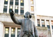 September 29, 1791: George Vancouver formally claims southwestern Australia for Great Britain George Vancouver statue