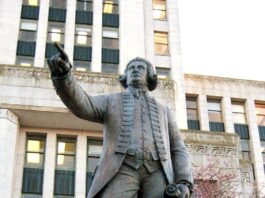 September 29, 1791: George Vancouver formally claims southwestern Australia for Great Britain George Vancouver statue