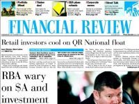 September 6, 1997: The first Saturday edition of the Australian Financial Review is published AFR Title Page