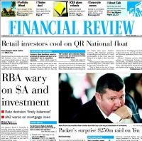 September 6, 1997: The first Saturday edition of the Australian Financial Review is published AFR Title Page
