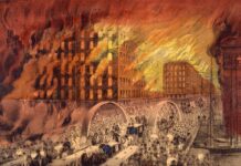 October 8, 1871: The Great Chicago Fire begins great chicago fire