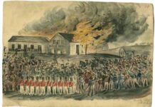 October 17, 1854: The Eureka Hotel is burnt to the ground during a riot eureka hotel ballarat