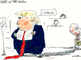 Alan Moir 07/02/2020 Trump Putin