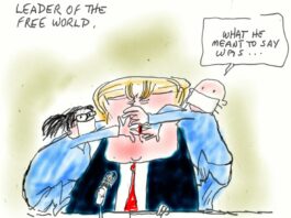 Alan Moir 20/03/2020 Trump