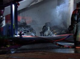 Police investigate suspicious fire