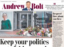 Keep your politics out of this tragedy Andrew Bolt