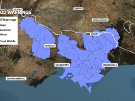 Flood Watch for parts of Gippsland, North East, Central, South West and North West Victoria