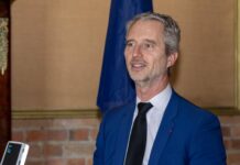 French Ambassador visits The Briars David Martinon