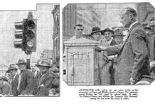 October 13, 1933: Australia’s first traffic lights begin operating in Sydney