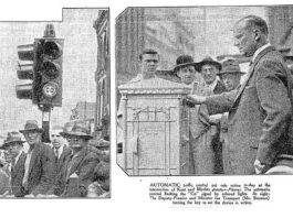 October 13, 1933: Australia’s first traffic lights begin operating in Sydney