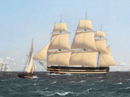 October 27, 1841: One of the last ships with religious refugees from Germany arrives in South Australia skjold ship